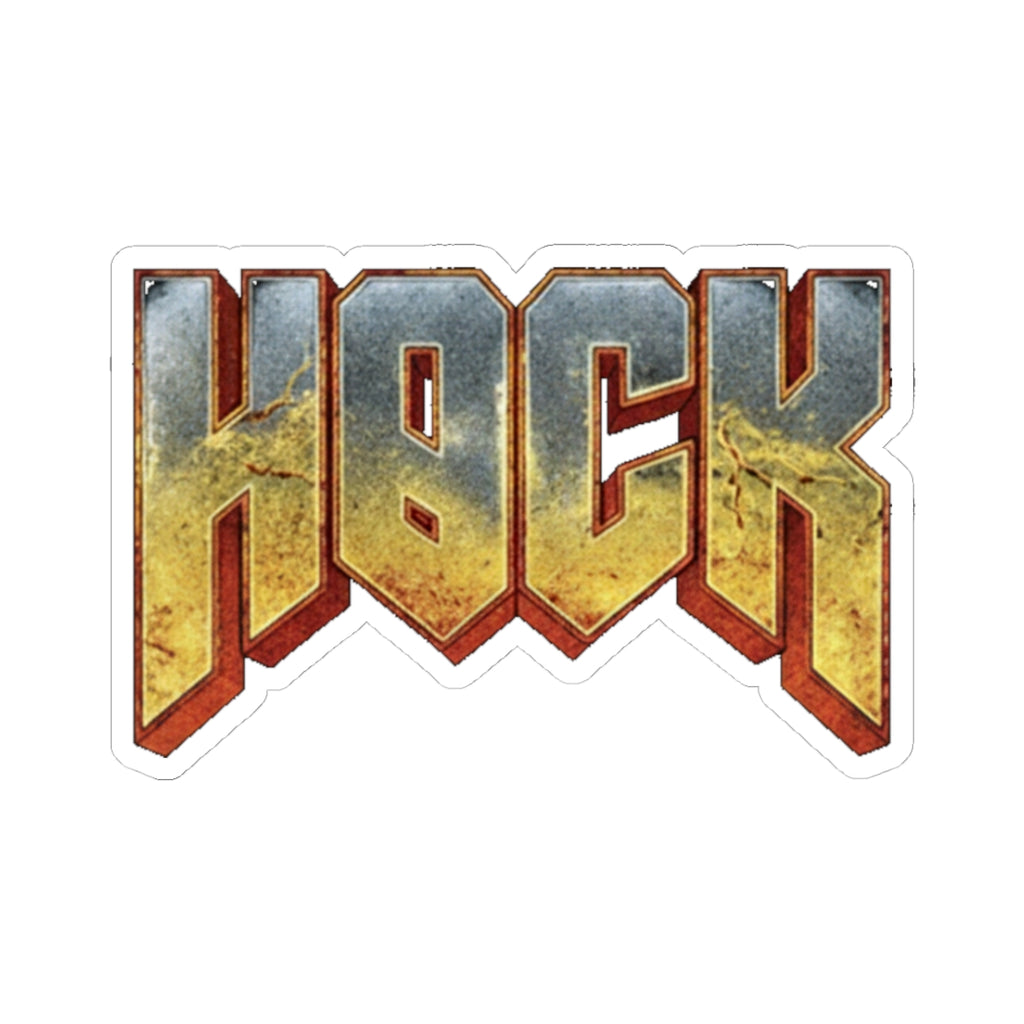 Hock Kiss-Cut Stickers - Bold Graphic Decals for Laptops, Water Bottles, Notebooks, Gifts, Personalization