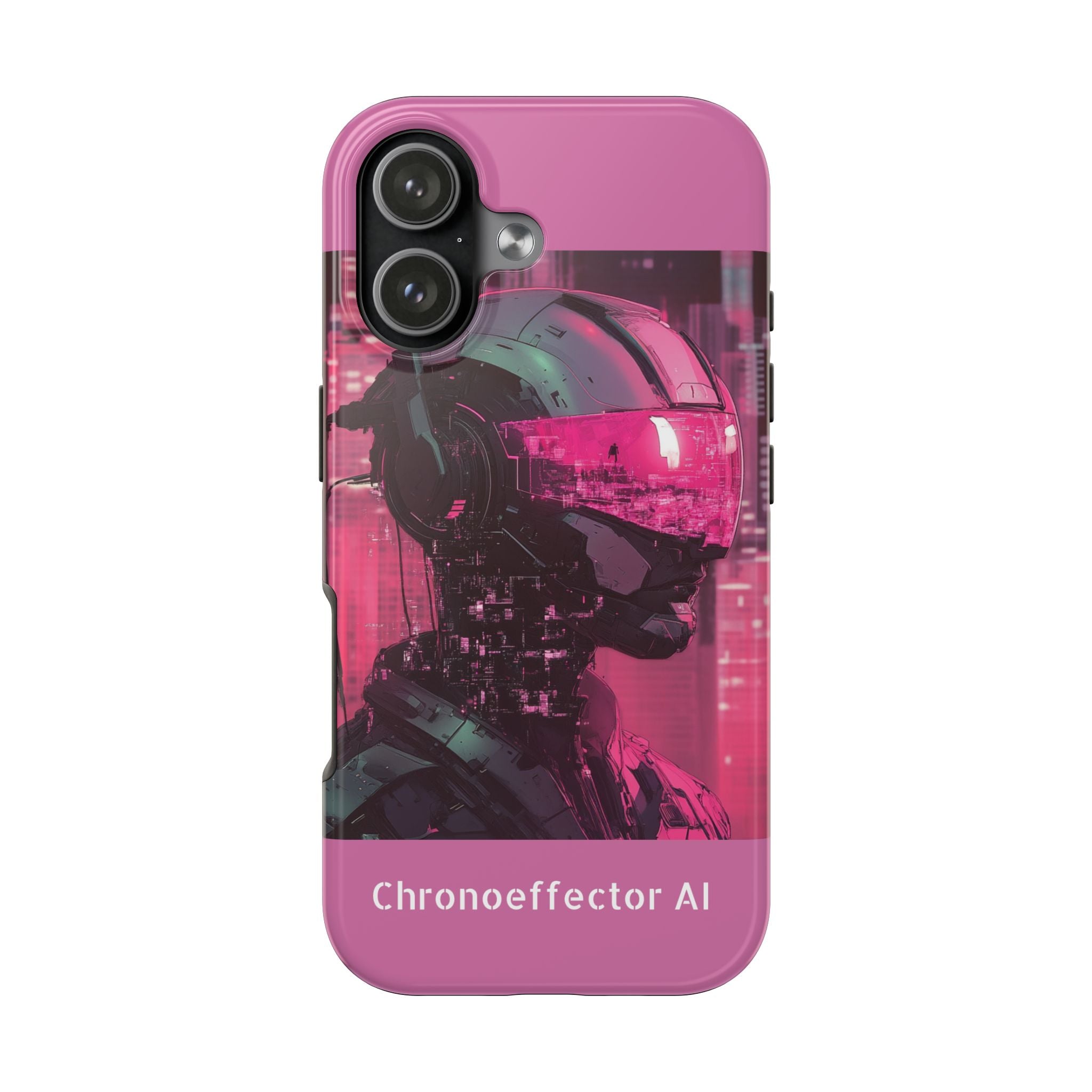 Futuristic Tough Phone Case, Cyberpunk Design, Durable Protection, Gift for Tech Lovers, Geek Aesthetic, AI Art Style